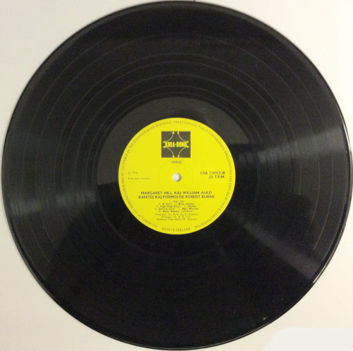Bill Auld kaj Margaret Hill = Kantoj kaj Poemoj de Robert Burns -  Collectors Record